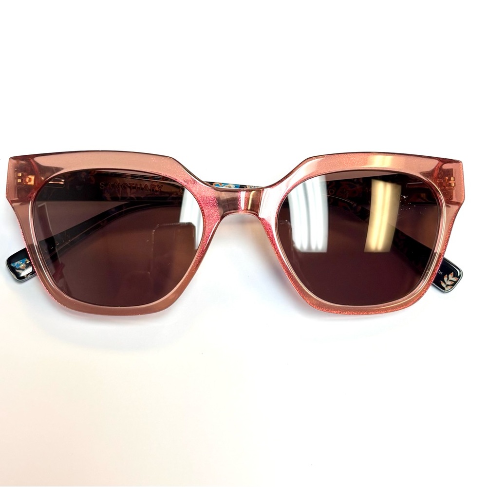 Athena Sanctuary Rose Gold Acetate Sunglasses brown CR39 lens Optical